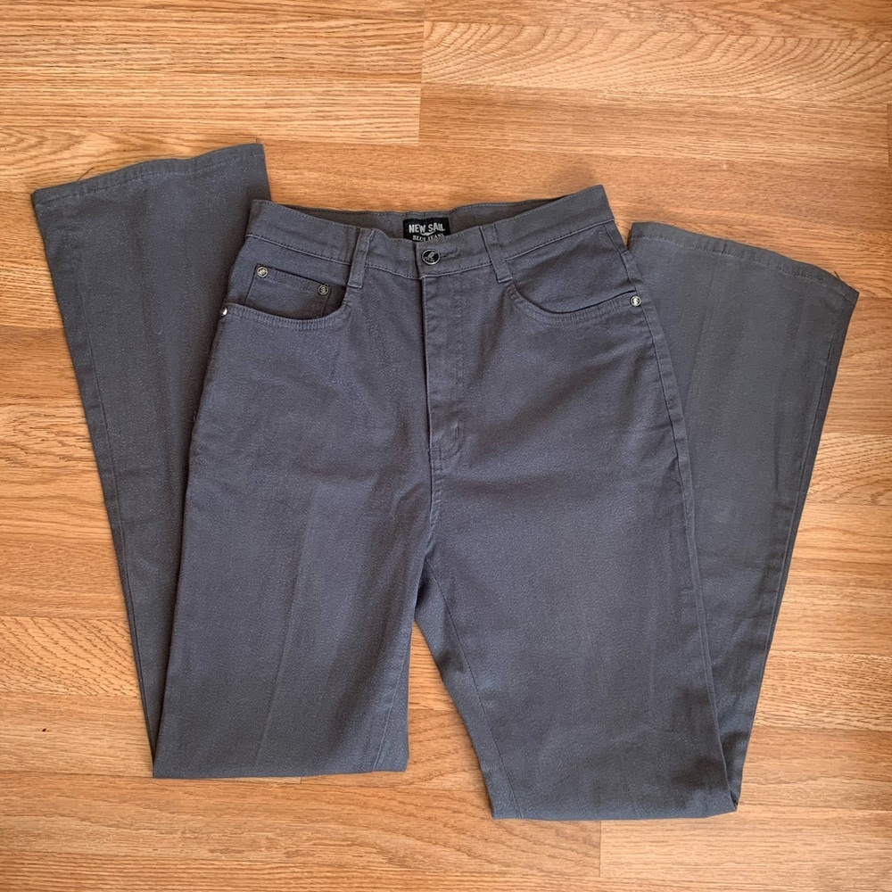 Vintage y2k gray and silver mid rise glitter jeans